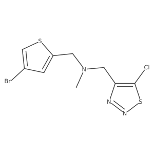 1-(4-Bromothiophen-2-yl)-N-((5-chloro-1,2,3-thiadiazol-4-yl)methyl)-N-methylmethanamine Structure