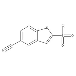 5-Cyano-1-benzothiophene-2-sulfonyl chloride结构式