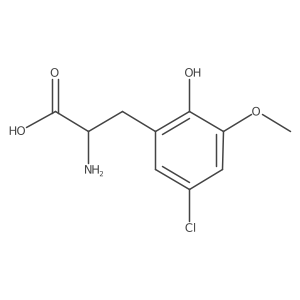 2-Amino-3-(5-chloro-2-hydroxy-3-methoxyphenyl)propanoic acid结构式