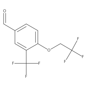 4-(2,2,2-Trifluoroethoxy)-3-trifluoromethylbenzaldehyde结构式