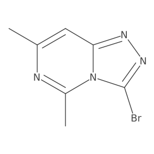 3-Bromo-5,7-dimethyl-[1,2,4]triazolo[4,3-c]pyrimidine结构式