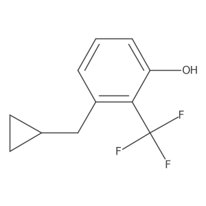3-(Cyclopropylmethyl)-2-(trifluoromethyl)phenol结构式