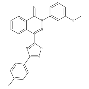 4-[3-(4-fluorophenyl)-1,2,4-oxadiazol-5-yl]-2-(3-methoxyphenyl)phthalazin-1(2H)-one结构式