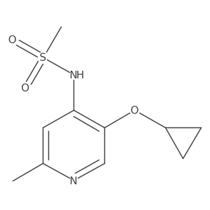N-(5-Cyclopropoxy-2-methylpyridin-4-YL)methanesulfonamide结构式