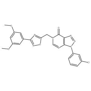 3-(3-chlorophenyl)-6-((3-(3,5-dimethoxyphenyl)-1,2,4-oxadiazol-5-yl)methyl)-3H-[1,2,3]triazolo[4,5-d]pyrimidin-7(6H)-one Structure