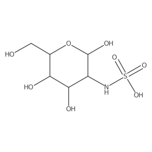 ((2S,3R,4R,5R,6R)-2,4,5-Trihydroxy-6-(hydroxymethyl)tetrahydro-2H-pyran-3-yl)sulfamic acid结构式