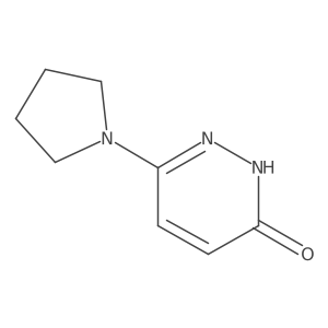 6-Pyrrolidin-1-ylpyridazin-3-ol结构式