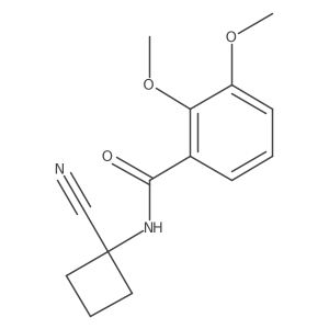 N-(1-cyanocyclobutyl)-2,3-dimethoxybenzamide结构式