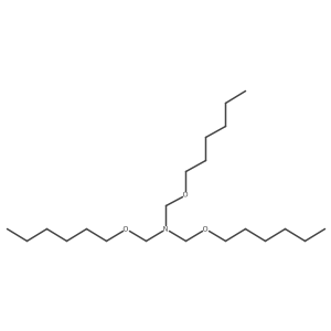 Tris-[(hexyloxy)methyl]amine结构式