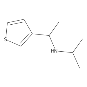 (Propan-2-yl)[1-(thiophen-3-yl)ethyl]amine结构式