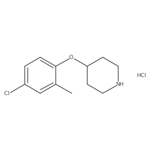 4-(4-Chloro-2-methylphenoxy)piperidine hydrochloride结构式