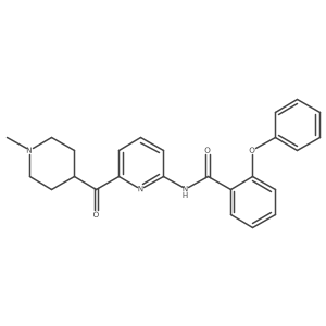 N-[6-(1-methylpiperidine-4-carbonyl)pyridin-2-yl]-2-phenoxybenzamide结构式
