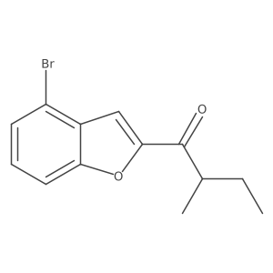 1-(4-Bromo-1-benzofuran-2-yl)-2-methylbutan-1-one Structure