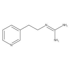 1-[2-(Pyridin-3-yl)ethyl]guanidine结构式