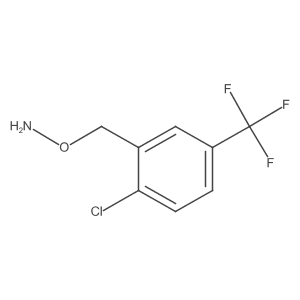 o-{[2-Chloro-5-(trifluoromethyl)phenyl]methyl}hydroxylamine结构式