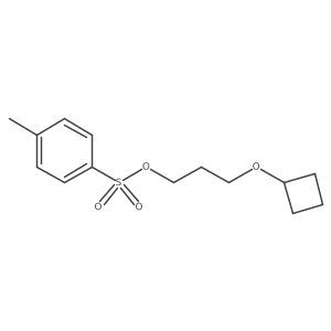 3-Cyclobutoxypropyl 4-methylbenzene-1-sulfonate结构式