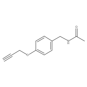 N-[[4-(2-Propyn-1-yloxy)phenyl]methyl]acetamide结构式