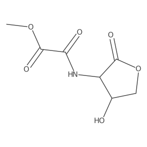 Methyl [(4-hydroxy-2-oxooxolan-3-yl)carbamoyl]formate结构式
