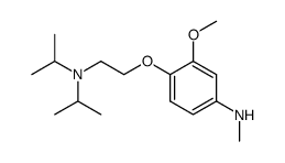 [4-(2-Diisopropylamino-ethoxy)-3-methoxy-phenyl]-methyl-amine结构式