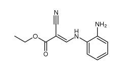 3-(2-AMINO-PHENYLAMINO)-2-CYANO-ACRYLIC ACID ETHYL ESTER结构式