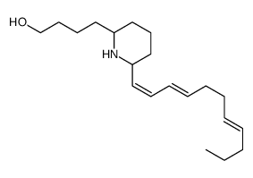 4-[6-[(1E,3E,7E)-undeca-1,3,7-trienyl]piperidin-2-yl]butan-1-ol结构式