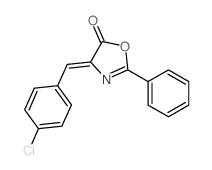5(4H)-Oxazolone,4-[(4-chlorophenyl)methylene]-2-phenyl结构式