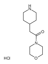 4-piperidineacetomorpholide hydrochloride结构式