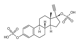 17-ethynyl-1,3,5(10)-estratrien-3,17&beta;-diyl-disulfate结构式