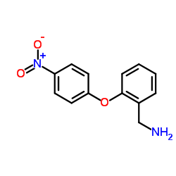 1-[2-(4-Nitrophenoxy)phenyl]methanamine结构式