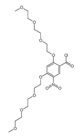 2,4-bis[2-[2-(2-methoxyethoxy)ethoxy]ethoxy]-5-nitrobenzoyl chloride结构式