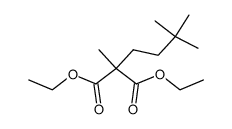 (3,3-Dimethyl-butyl)-methyl-malonsaeure-diethylester结构式