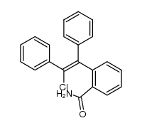 2-(&alpha;'-chloro-stilben-&alpha;-yl)-benzoic acid amide结构式