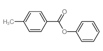phenyl 4-methylbenzoate结构式