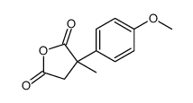 3-(4-methoxyphenyl)-3-methyloxolane-2,5-dione结构式