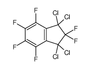 1,1,3,3-tetrachloro-2,2,4,5,6,7-hexafluoroindene结构式