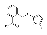 2-[(5-methylfuran-2-yl)sulfanylmethyl]benzoic acid结构式