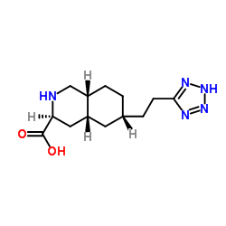 6-(2-(1H-tetrazol-5-yl)ethyl)-1,2,3,4,4a,5,6,7,8,8a-decahydroisoquinoline-3-carboxylic acid结构式