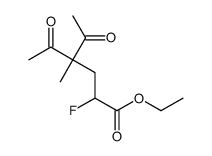 ethyl 4-acetyl-2-fluoro-4-methyl-5-oxohexanoate结构式