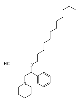 1-(2-dodecoxy-2-phenylethyl)piperidine,hydrochloride结构式