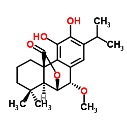 7-O-甲基迷迭香酚结构式