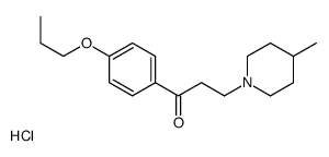 3-(4-methylpiperidin-1-yl)-1-(4-propoxyphenyl)propan-1-one,hydrochloride结构式