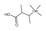 2-methyl-3-(trimethylgermyl)propanoic acid结构式