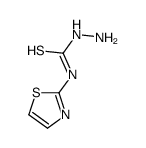1-amino-3-(1,3-thiazol-2-yl)thiourea结构式