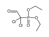 2,2-dichloro-2-diethoxyphosphorylacetaldehyde结构式