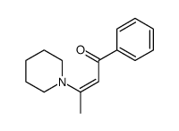 1-phenyl-3-piperidin-1-ylbut-2-en-1-one结构式