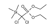 Diethyl [Dichloro(trimethylsilyl)methyl]phosphonate结构式