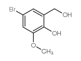 4-溴-2-(羟基甲基)-6-甲氧基苯酚结构式