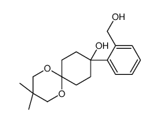 9-[2-(hydroxymethyl)phenyl]-3,3-dimethyl-1,5-dioxaspiro[5.5]undecan-9-ol结构式
