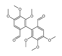 2-(6-formyl-2,3,4-trimethoxyphenyl)-3,4,5-trimethoxybenzaldehyde结构式