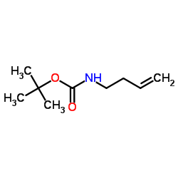 丁-3-烯基氨基甲酸叔丁酯结构式